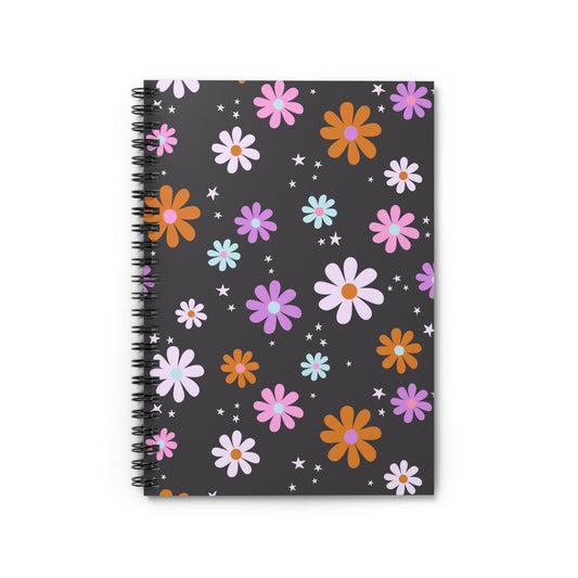 Flower Power Spiral Notebook - Ruled Line