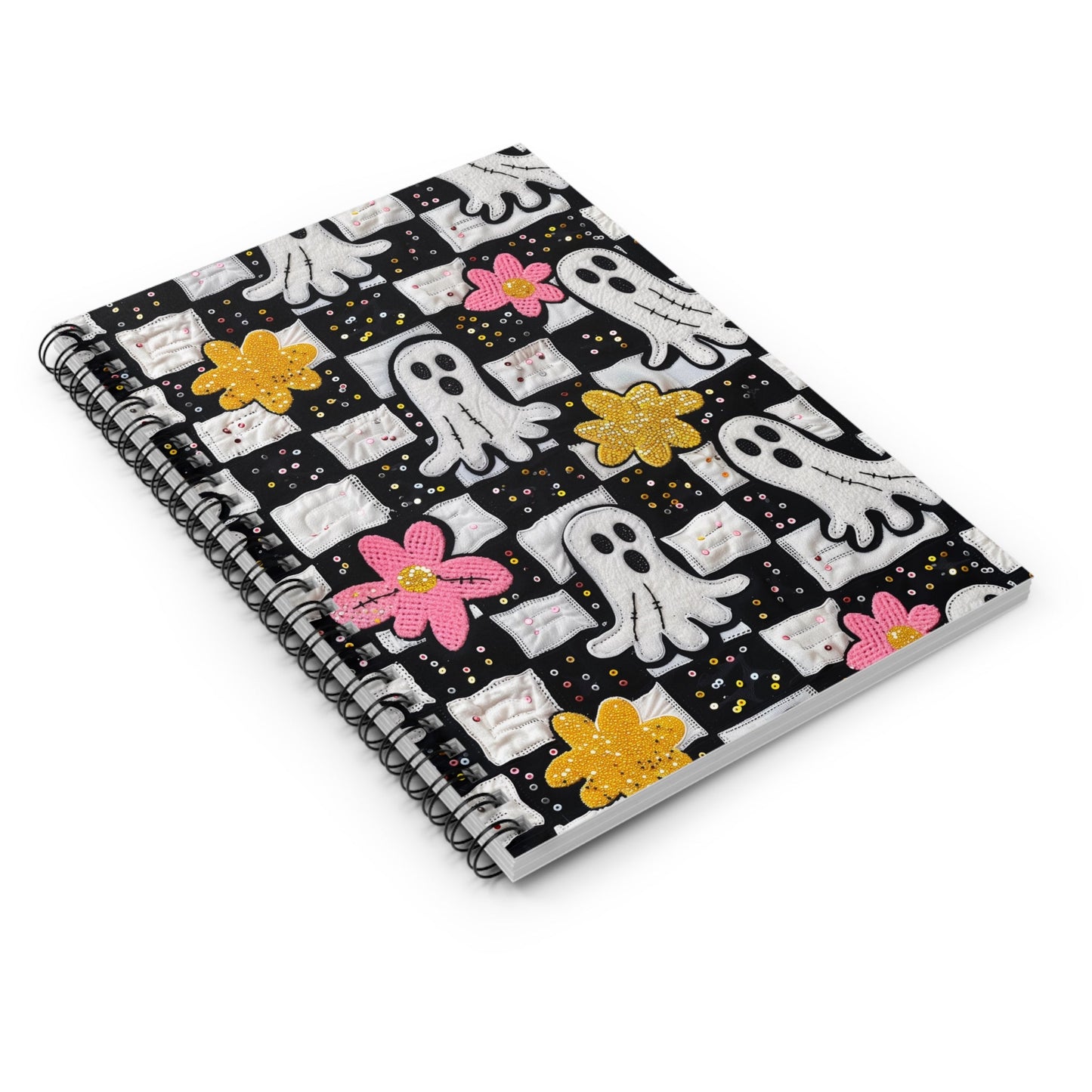 Boo In Bloom Spiral Notebook - Ruled Line