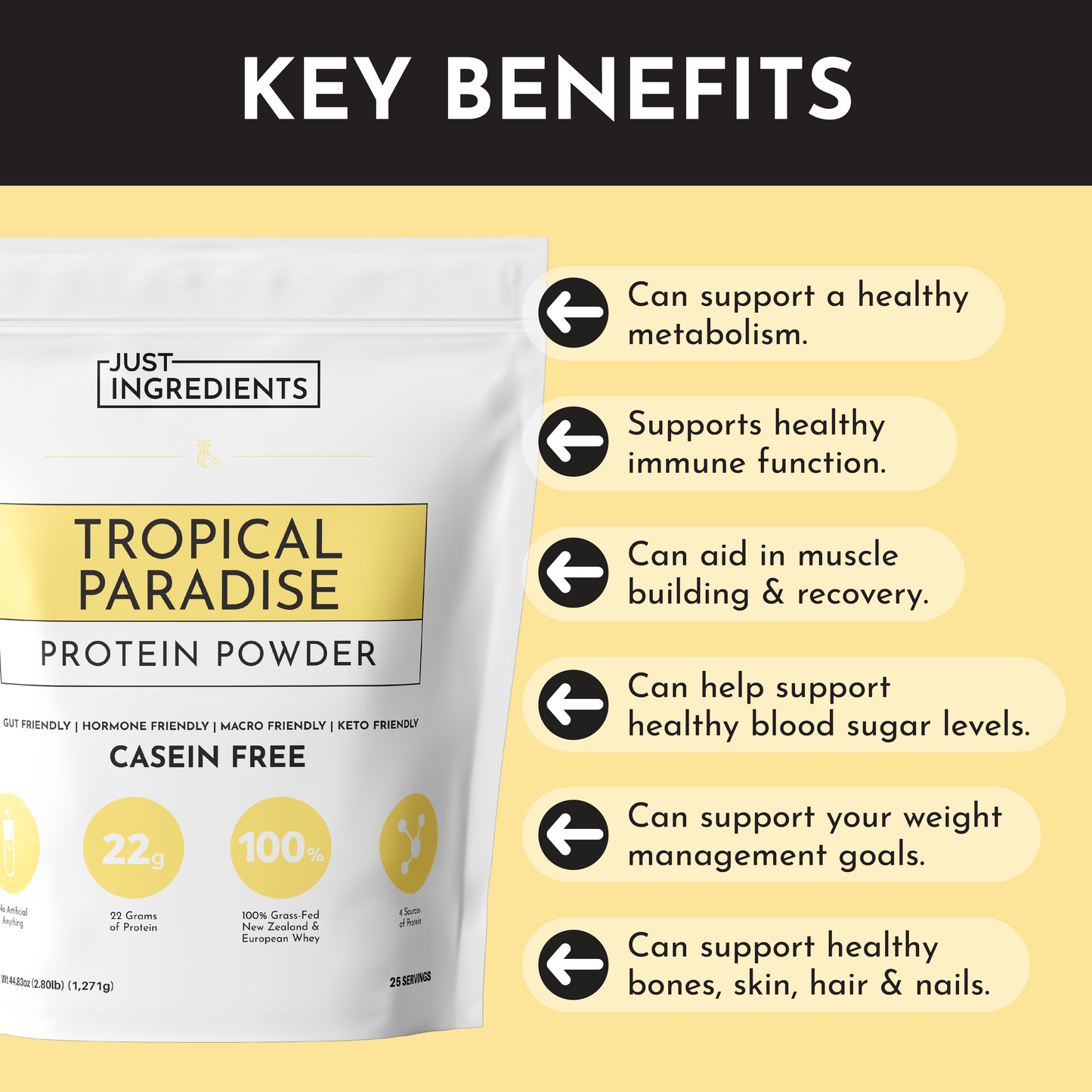 Seasonal Tropical Paradise Protein Powder