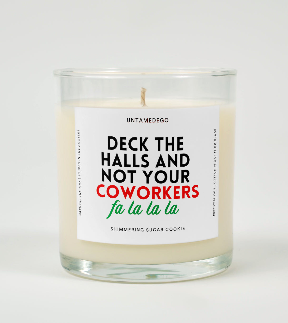 Deck the Halls and Not Your Coworkers | Funny Christmas Candle