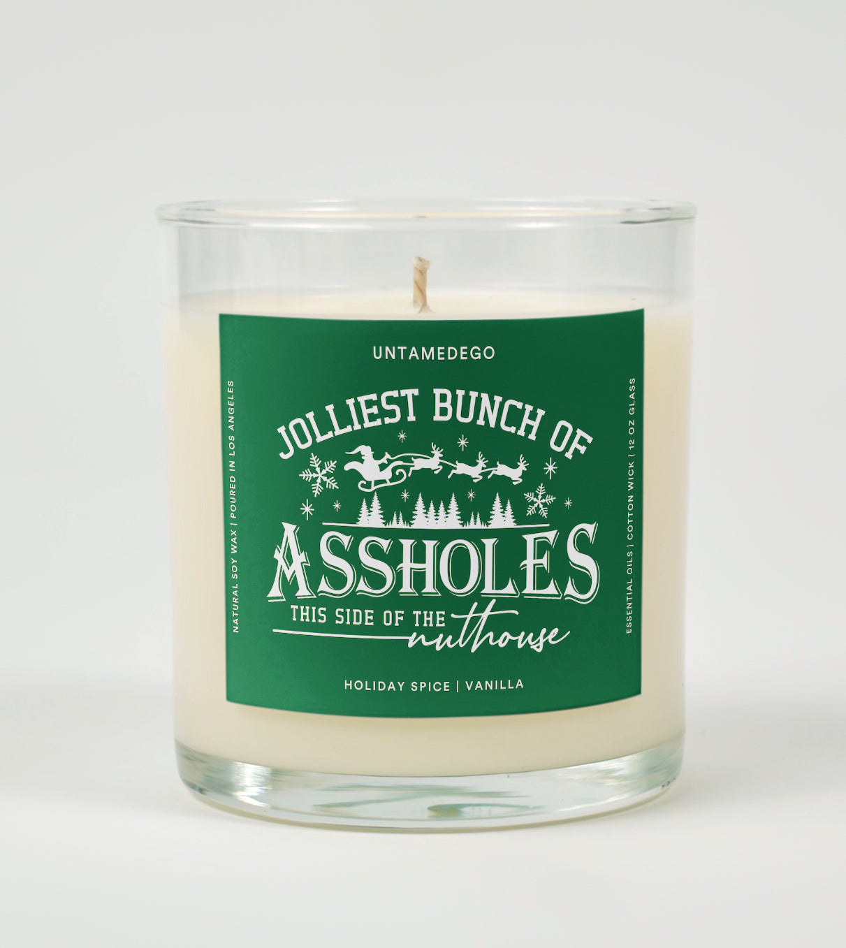 Jolliest Bunch Of Assholes On This Side Of The Nuthouse | Funny Christmas Candle