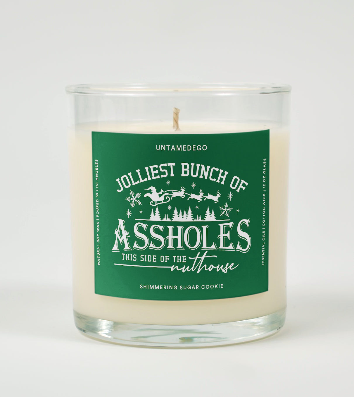 Jolliest Bunch Of Assholes On This Side Of The Nuthouse | Funny Christmas Candle