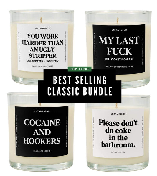 Best Selling Classic Candles Glass Candle Bundle