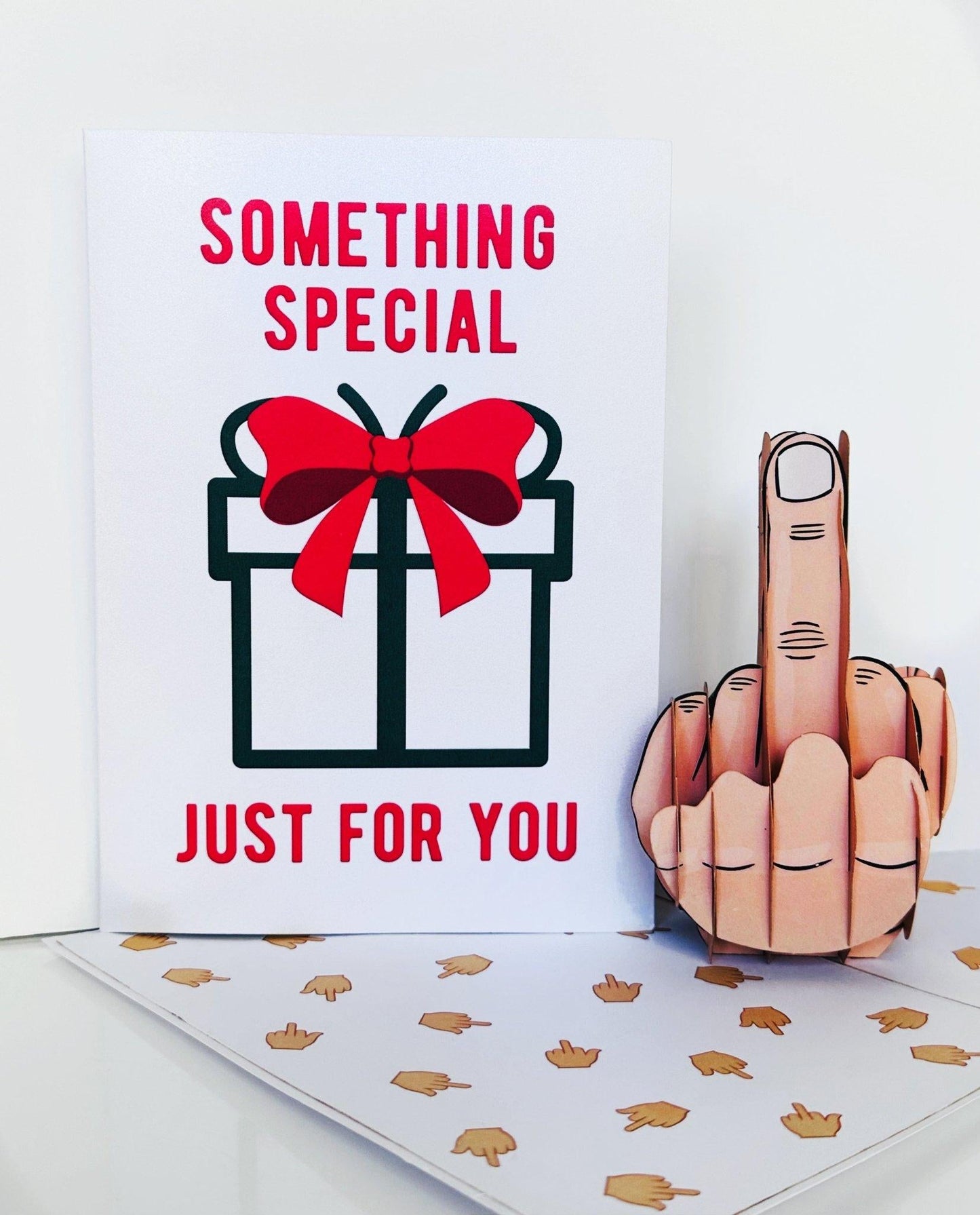 Something Special Just For You Middle Finger Pop Up Card