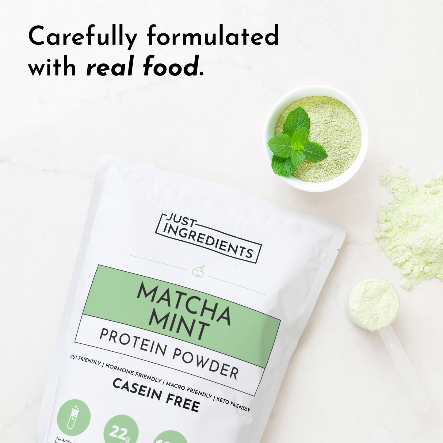 Matcha Mint Protein Powder