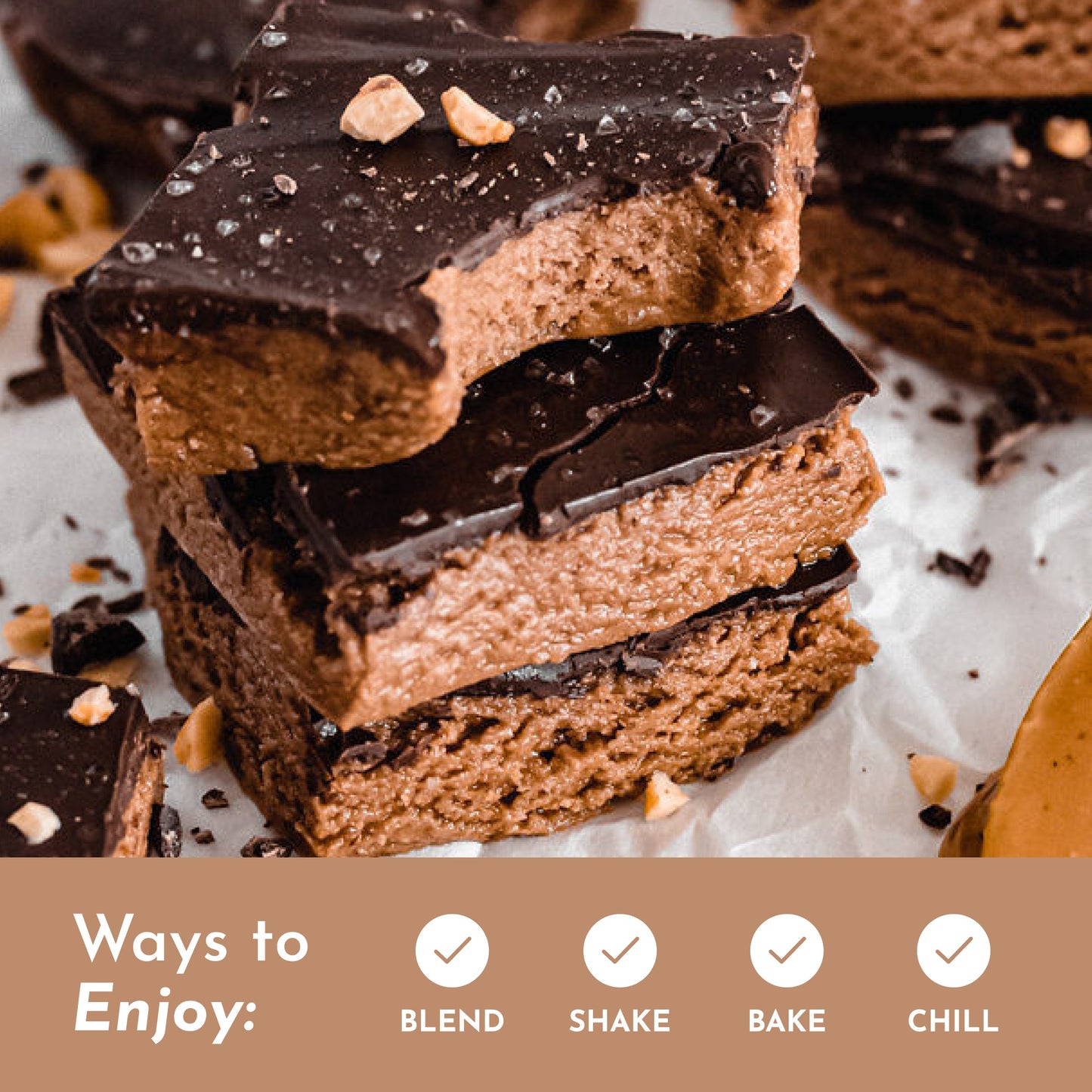 Roasted Peanut Butter Chocolate Protein Powder