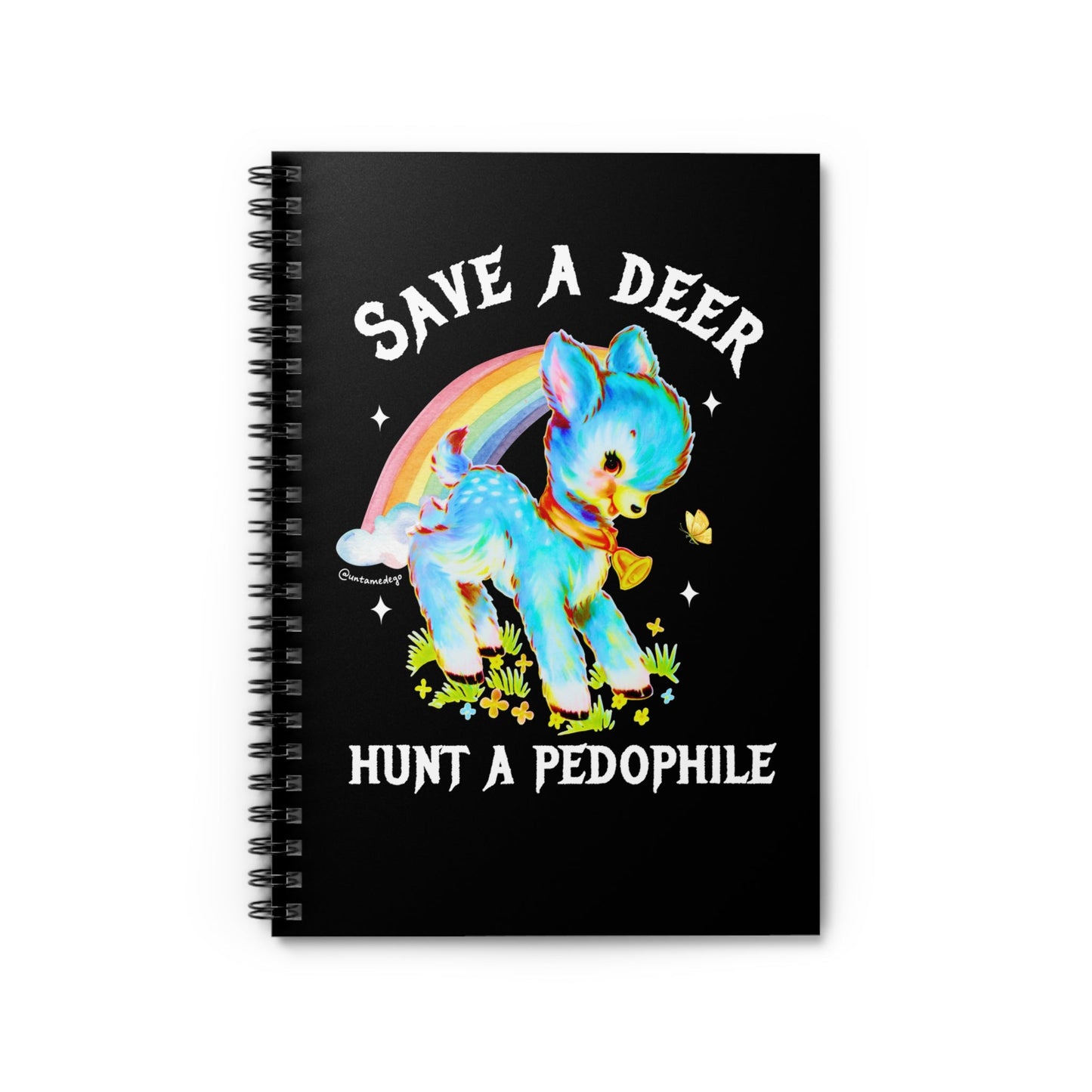 Save A Deer Hunt A Pedophile Spiral Notebook - Ruled Line