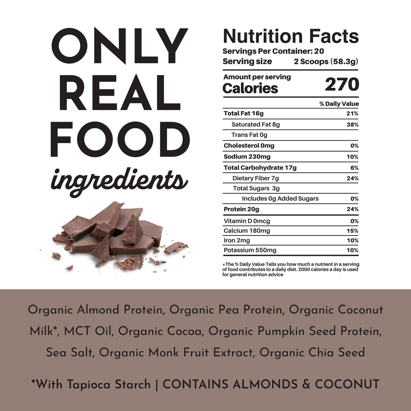 Vegan Chocolate Protein Powder