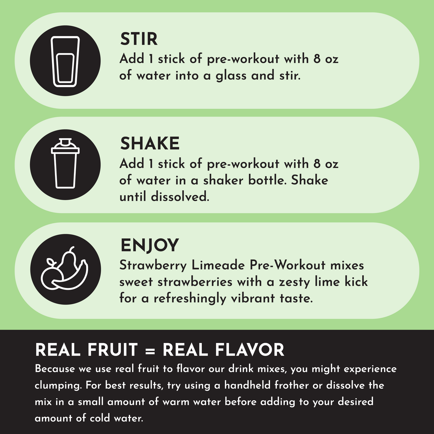 Strawberry Limeade Pre-Workout Stick