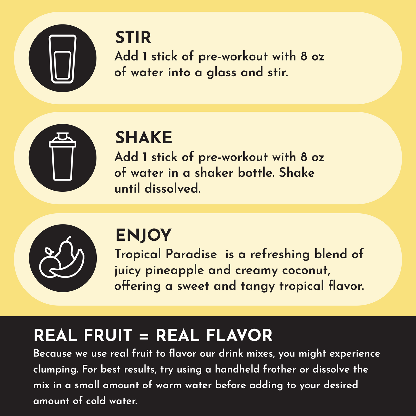 Tropical Paradise Pre-Workout Stick