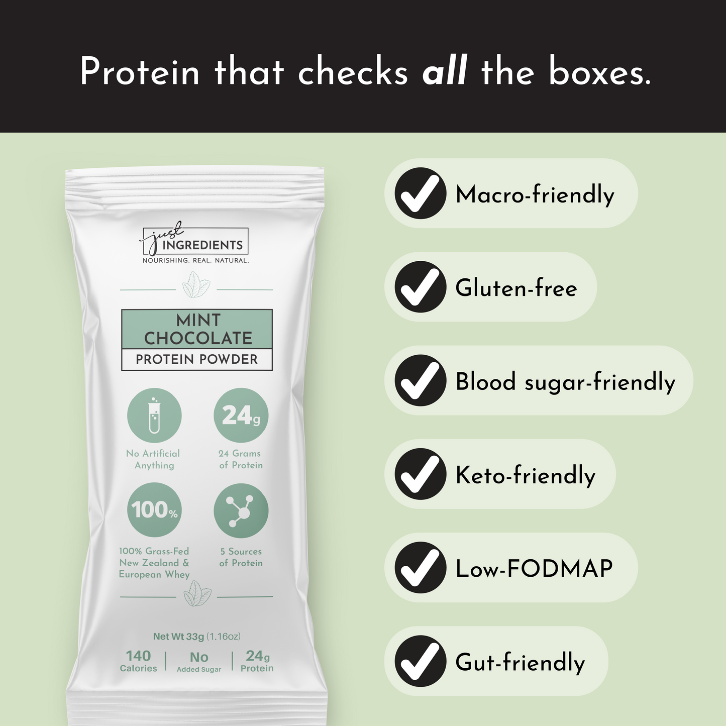 Mint Chocolate Protein Powder Stick