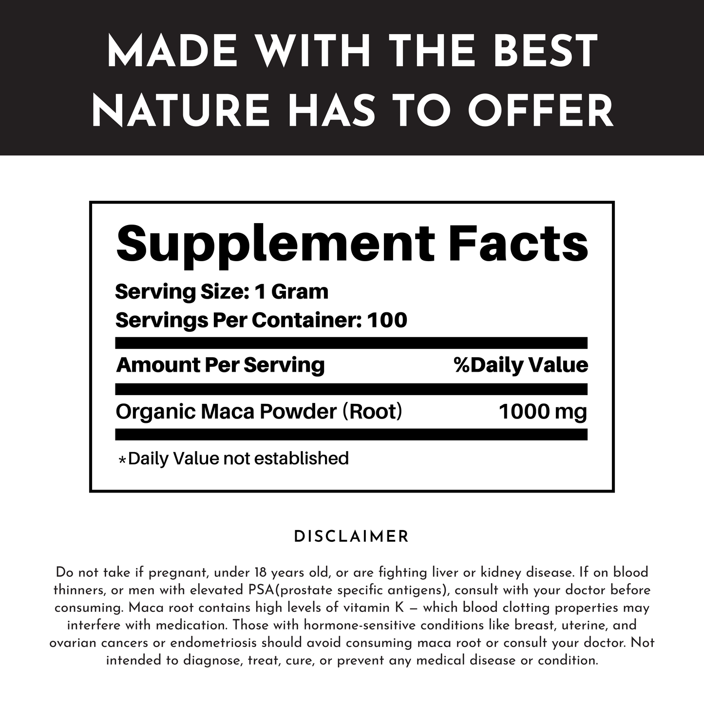 Organic Maca Root