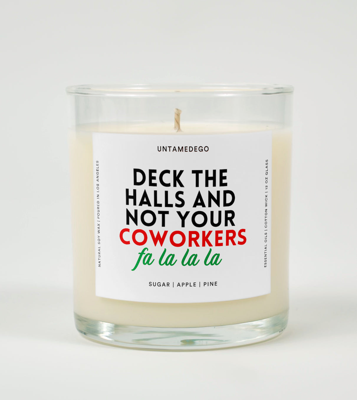 Deck the Halls and Not Your Coworkers | Funny Christmas Candle