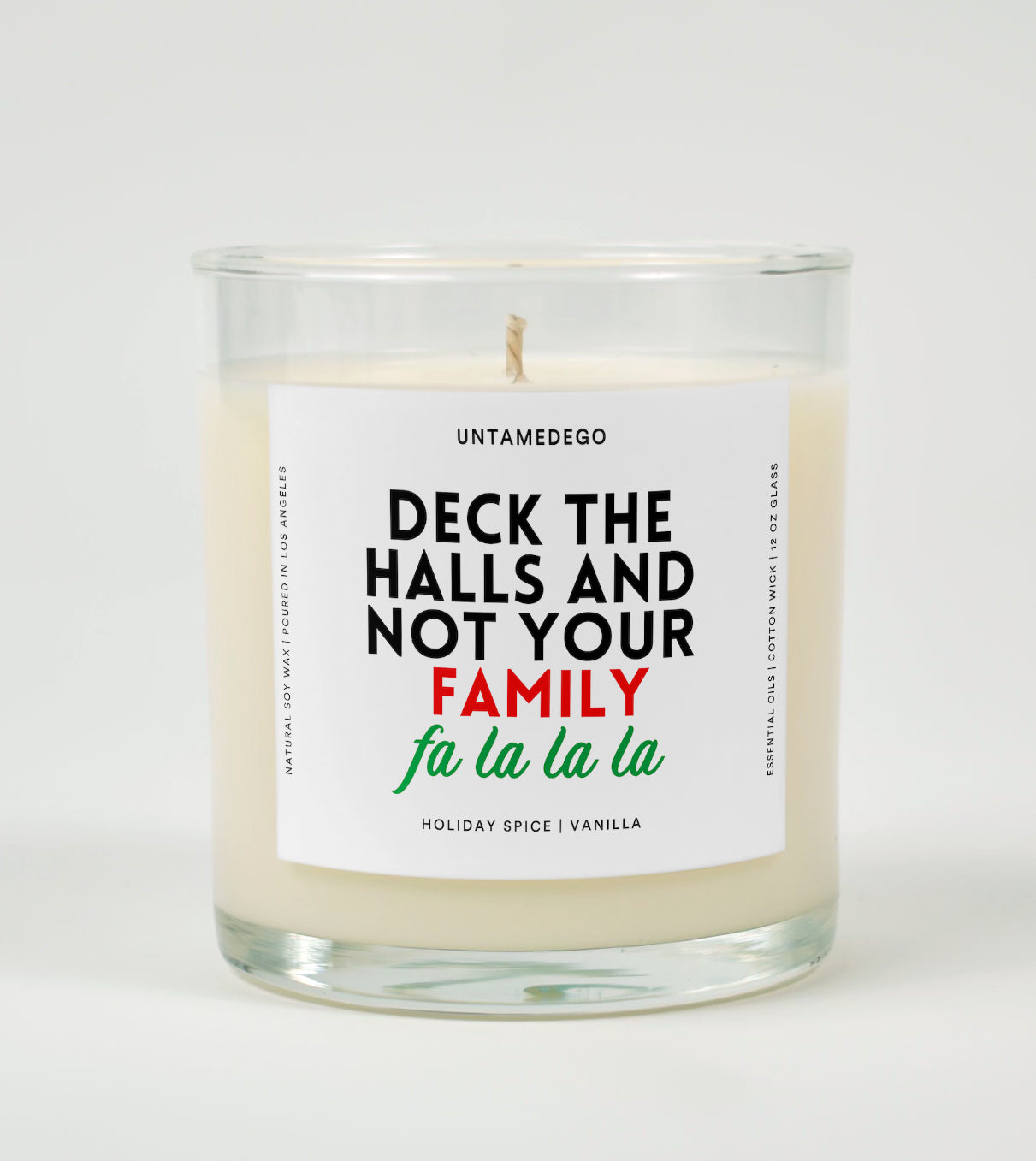 Deck the Halls and Not Your Family | Funny Christmas Candle