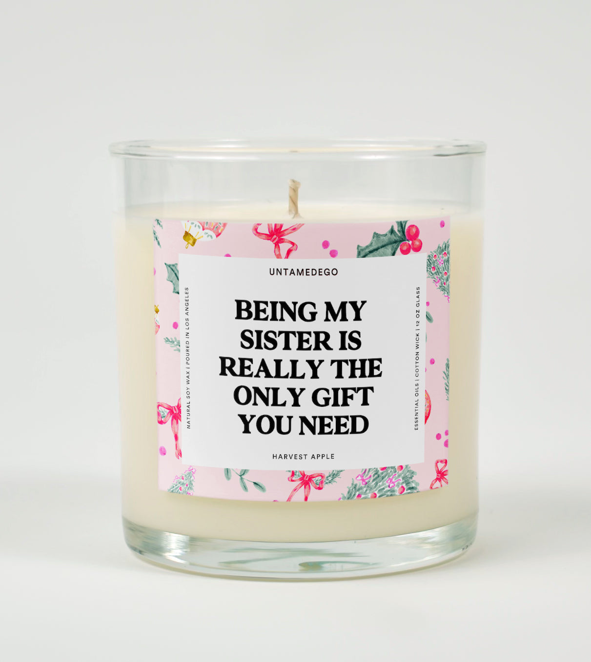 Being My Sister Is Really the Only Gift You Need | Funny Christmas Candle