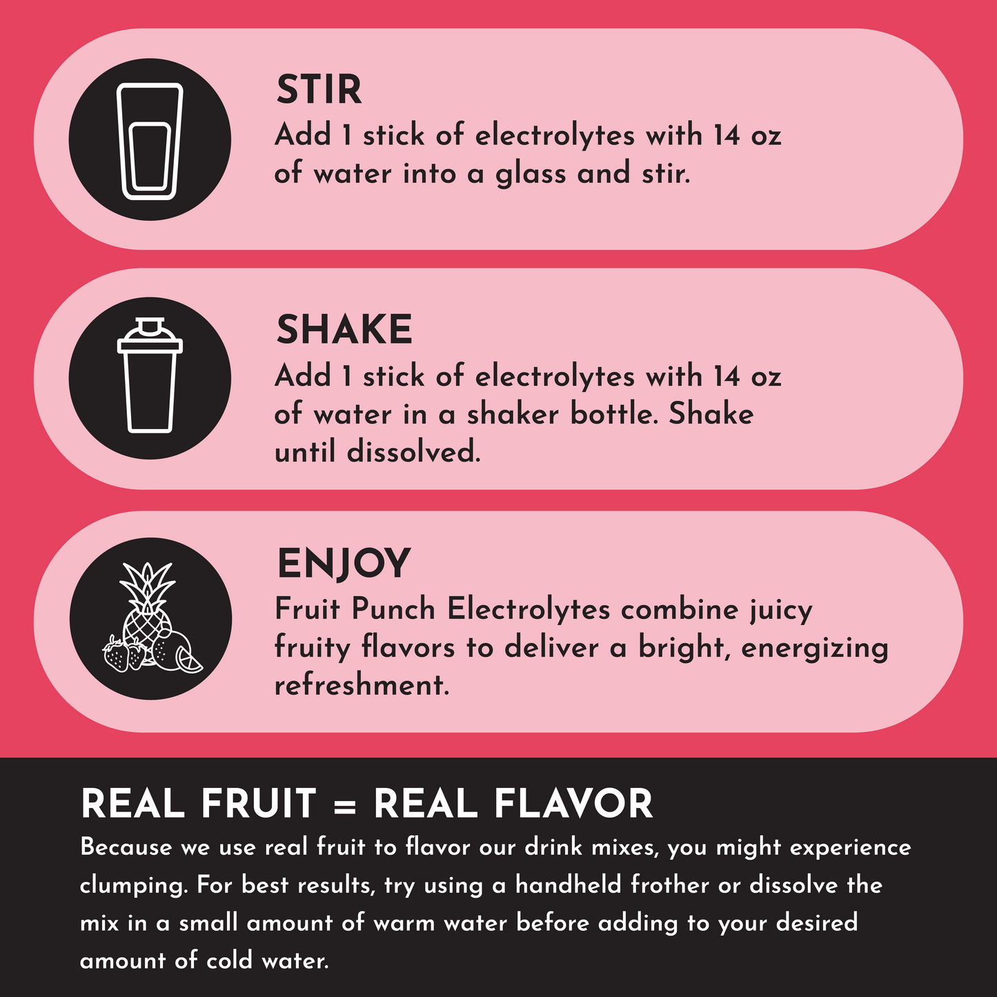 Fruit Punch Electrolytes Stick